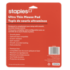 Staples Tech Ultra-Thin Mouse Pad - 21cm x 21cm x 0.1cm - Blue-Scratch-resistant surface