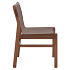 Modway Sonora Leather Dining Side Chair - Nutmeg/Brown-6