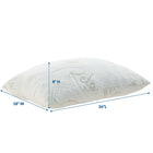 Modway Relax Standard/Queen Size Pillow - White - Set of 2-Ease Neck And Back Pain