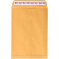 Jam Paper Open End Catalog Recycled Envelopes with Peel and Seal Closure - 7 1/2" H x 10 1/2" W - Brown Kraft Manila - 50 Pack-Color: Brown Kraft Manila