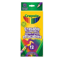 Crayola Erasable Coloured Pencils - 12/Pack-Erasable coloured pencils let you change and re-do drawings or correct mistakes