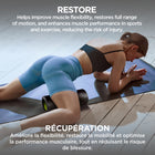 PurAthletics Smooth Textured Surface Roller - Black-Excellent tool for conditioning and after workout stretches