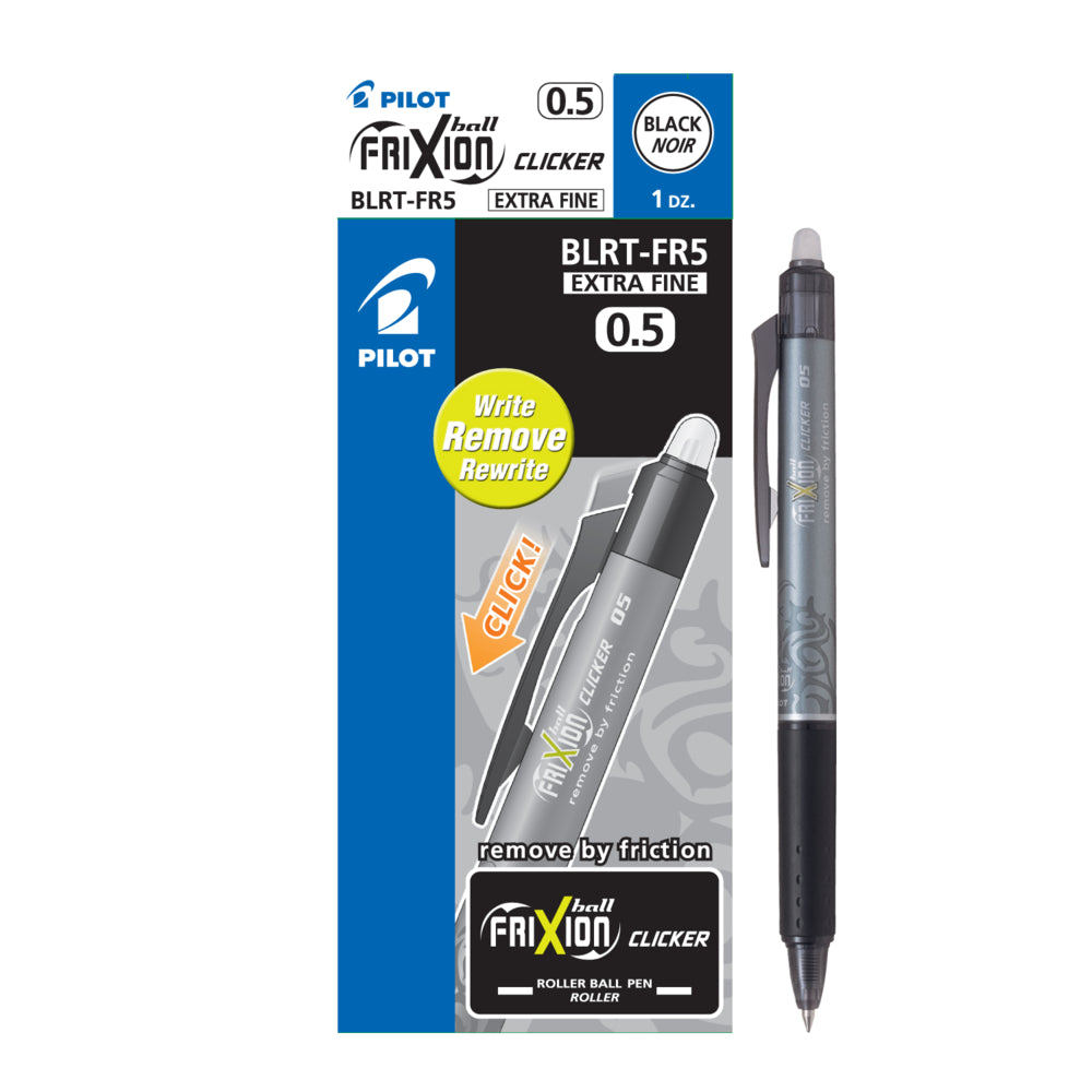 Pilot Frixion Clicker Retractable Erasable Gel Pens - 0.5mm