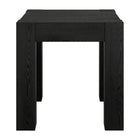 Hudson&Canal Langston 22"W Square Side Table - Black Grain-Table is made of high-quality and durable MDF materials