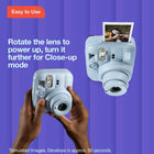Fujifilm Instax Mini 13 Instant Camera - Clay White-Available in 5 colours: Dreamy Purple, Frost Blue, Candy Pink, Lagoon Green and Clay White