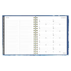 Blueline 17 Months Weekly/Monthly Planner - August to Dec - 9-1/4" H x 7"-1/4" W - Celestial Design - English-Password section