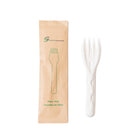 Eco-Packaging Wrapped Sugarcane Fibre Fork - 5.5" - 500 Pack-Made from compostable sugarcane fibre