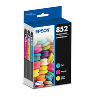 Epson T852 DURABrite Ultra Ink Combo Pack - Standard Yield - Colour - 3 Pack-Epson printing system is designed to be used exclusively with Epson Genuine Cartridges. Use of non-genuine ink could cause damage not covered under the printer’s limited warranty