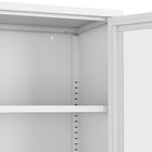 Manhattan Comfort Amelia 31.5" Modern Accent Cabinet - White-Metal Legs with Adjustable Floor Protectors for Custom Fitted Stability