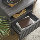 Modway Render Nightstand - Charcoal-Full-Extension Glide Drawer