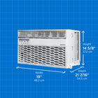 Danby 10,000 BTU Window Air Conditioner with Remote - White-A powerful 3-speed fan circulates the air