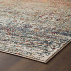 Modway Tribute Jacinda Rustic Distressed Vintage Lattice Area Rug - 5 ft W x 8 ft L - Multicolored-45% Frise Polypropylene and 55% Polyester