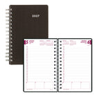 Brownline 2027 DuraFlex Daily Planner with Textured 2-Piece Poly Cover - 8" x 5" - Black-12-Month: January 2027 to December 2027
