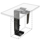 MotionGrey Under Desk PC Mount - Adjustable Computer CPU Holder with 360° Swivel for Desktop Towers - Black-6