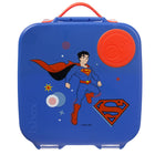 b.box Lunchbox - Superman-Leakproof silicone seals store wet foods (no liquids)