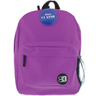 BAZIC Products Classic 17" Backpack - Purple - 2 Pack-Comfortably padded, adjustable shoulder straps and carrying handle