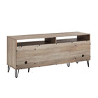 Manhattan Comfort DUMBO 62.99" Modern TV Stand - Rustic Grey-17.99" L x 62.99" W x 26.77" H