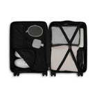 Bugatti Stockholm Collection 21.5" Hardside Carry-on - Grey-Telescopic trolley handle with multi-stage locking heights