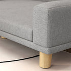 PawHut Dog Sofa with Washable Cover and Anti-slip Foot Pads - Grey-Non-slip foot pads stabilize the sofa and protect floor surfaces 