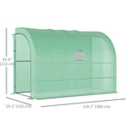 Outsunny Walk-in Wall Lean-to Greenhouse- Reinforced, powder-coated steel frame for long-lasting use
 