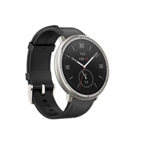 Amazfit Active 2 Smartwatch with Leather Band & Heart Rate Monitor - 44mm - Black-Up to 10 days battery life during typical use