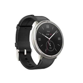 Amazfit Active 2 Smartwatch with Leather Band & Heart Rate Monitor