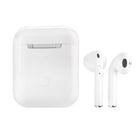 Basic Tech TWS True Wireless Ear Buds - White-Built-in microphone