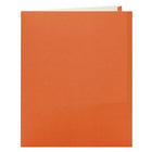 Staples Twin Pocket Portfolio - Letter Size - Orange-No fastener