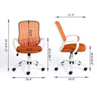 Desert High-Back Office Chair, Orange/ Black (3339-DM6442-0W)-Assembly required