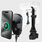 Mighty Mount Auto Scan Grip Cradle 15W Wireless Charger Cup Holder Mount-Foldable footstand: To help secure your phone in place
