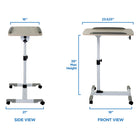 Mount-It! Height Adjustable Rolling Laptop Cart-9