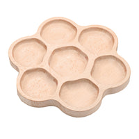 Yellow Door Natural Flower Tactile Tray-Beautifully made from FSC beech, this tactile natural wood tray is instantly appealing to young investigators.