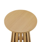 Manhattan Comfort Layla 35.4" Modern End Table - Natural Oak - Set of 2-Wood Grain Finish Brings a Sense of Organic Elegance