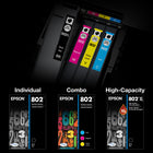 Epson T802 Ink Cartridge - Standard Capacity - Yellow-Epson printing system is specifically designed to be used with Epson Genuine Cartridges. Use of non-genuine ink could cause damage not covered under the printer's limited warranty