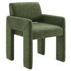 Modway Daven Fabric Upholstered Dining Chair - Foliage-Versatile Dining Armchair