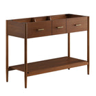 Modway Zaire 48" Double Sink Compatible Bathroom Vanity Cabinet - Walnut-MDF and Rubberwood