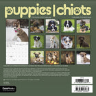 DateWorks 2026 16-Month Mini Wall Calendar - 7" x 7" - Puppies - Bilingual-13 High Quality Images printed on Premium Paper