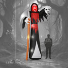 Outsunny 12' Lit Inflatable Grim Reaper Halloween Decoration-Comes with a blower for easy, smart self-inflating setup 