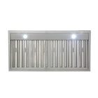 KUCHT KRH4821A 48" 1200 CFM Wall Mounted Range Hood - Stainless Steel-Pro-style range hood features 3 powerful blowers up to 900 CFM that will give you different levels of airflow and capture smoke and cooking odours in a quiet operation
