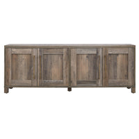 Hudson&Canal Chabot TV Stand for TV's up to 75" - Grey Oak-A transitional design accommodates TVs up to 75" for your entertaining space