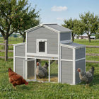 PawHut 66.5" Large Chicken Coop, Wooden Chicken House with Nesting Boxes-Solid pine with outdoor water-based paint resists rain, sun, moisture