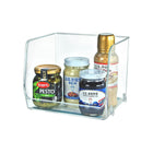 Azar Small Stackable Plastic Storage Bin - 2 Pack-Open front for convenient access and restocking