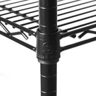 Seville Classics 5-Tier NSF Steel Shelving - Black - 72" H x 36" W x 18" D-Capacity on leveling feet: 800 lb per shelf, evenly distributed, total system capacity on leveling feet: 4000 lb