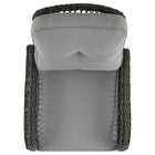 Manhattan Comfort Fruttuo 29.52" Traditional Patio Rocking Chair - Mixed Grey-Frame Made of Steel Wrapped in PVC Rattan Perfect for Outdoor Weather