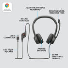 Logitech USB Headset H390-Advanced digital USB: Experience superior sound clarity with the simplicity of a single USB plug-and-play connection