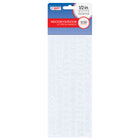 Creative Start Self-Adhesive Letters, Numbers and Symbols - 1/2" - White - 1038 Pack-This set includes 1038 self-adhesive letters, numbers, and symbols for creating detailed and customizable signage