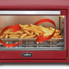 Salton NuRetro Digital Air Fryer Toaster Oven - Space Cherry-Large 25 l (26 qt) capacity - fits up to a 12” pizza or 6 slices of toast. ideal for family dinners, snacks, and entertaining.