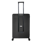Tucci Italy Davanti 26" Durable Hardside Checked Luggage - Black-Scratch-Resistant Finish - Maintains its sleek silk-textured look even after rough handling and multiple trips