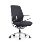 Nexten Pro Standard Height Back Office Chair - Black-Heavy duty casting aluminum body system