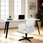 Homy Casa 63"W Modern Writing Desk - Marble White-Dimensions: 63"L x 35.4"W x 29.3"H